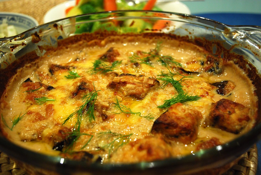 Eggplant Gratin with Tofu and Miso Sauce - Harumi's Japanese Home Cooking