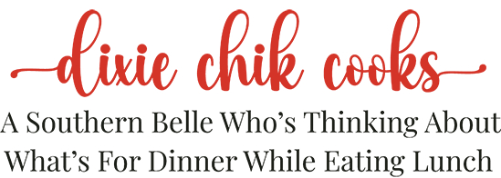 Official logo of Dixie Chik Cooks, a culinary blog featuring recipes, cooking tips, and kitchen guides