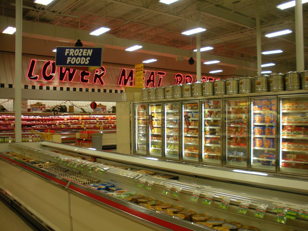 The frozen food aisle at Fiesta