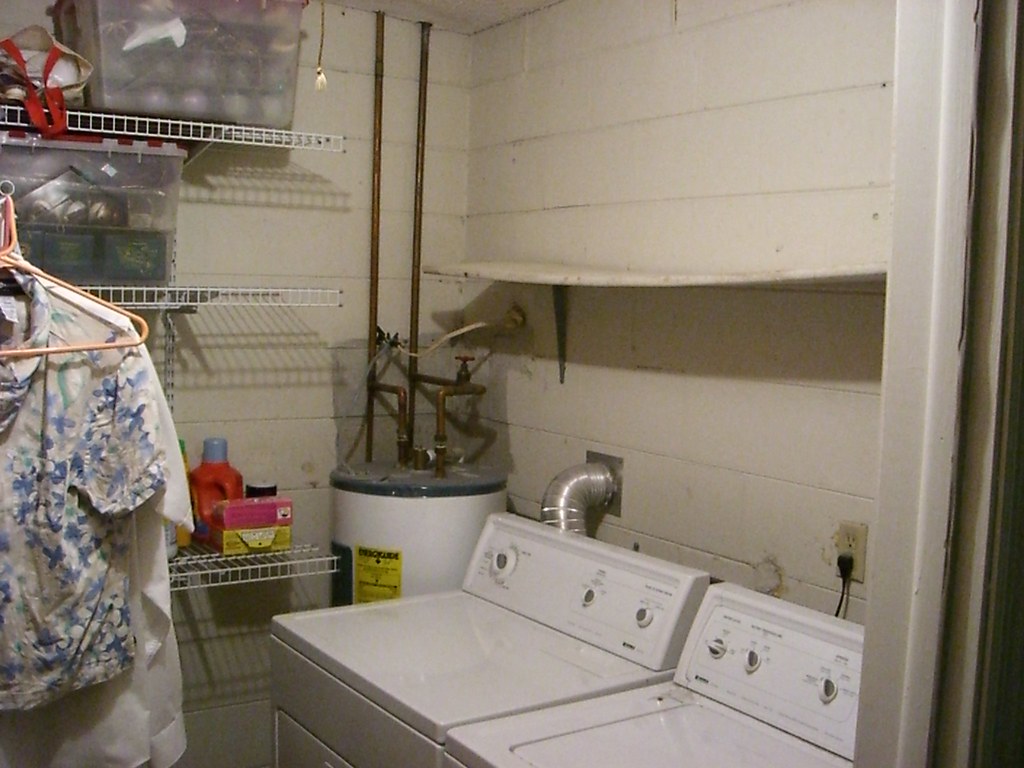 Clean laundry room