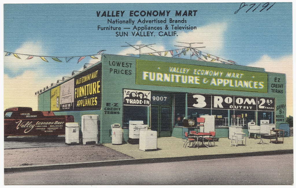 Valley Economy Mart, Nationally Advertised Brands, Furniture -- Appliances & Television, Sun Valley, Calif.