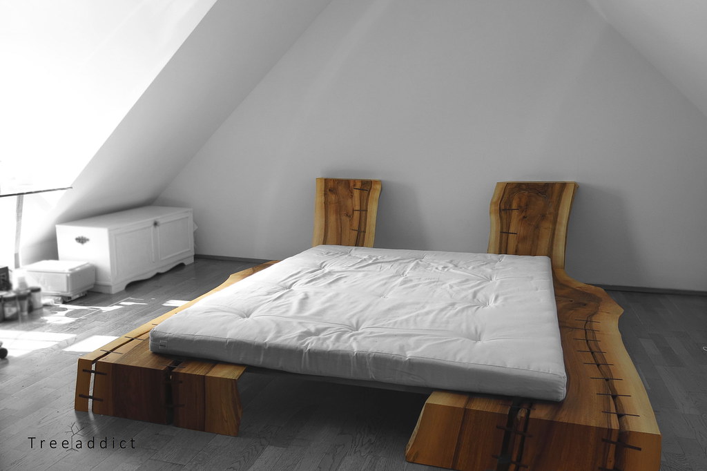 walnut futon bed